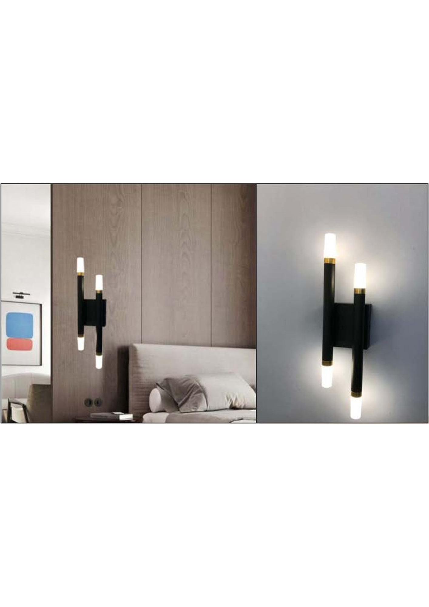 Beyond Lights - Black Wall Sconce- GL